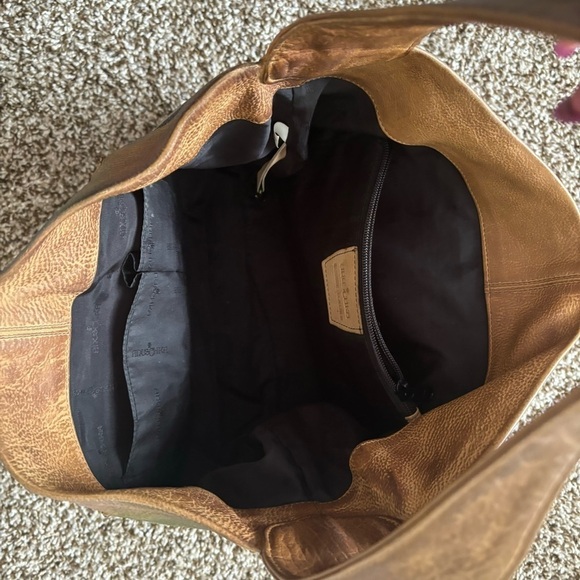 Anuschka | Women's Genuine Leather Hand-painted Butterfly Floral Shoulder Bag - Picture 15 of 15